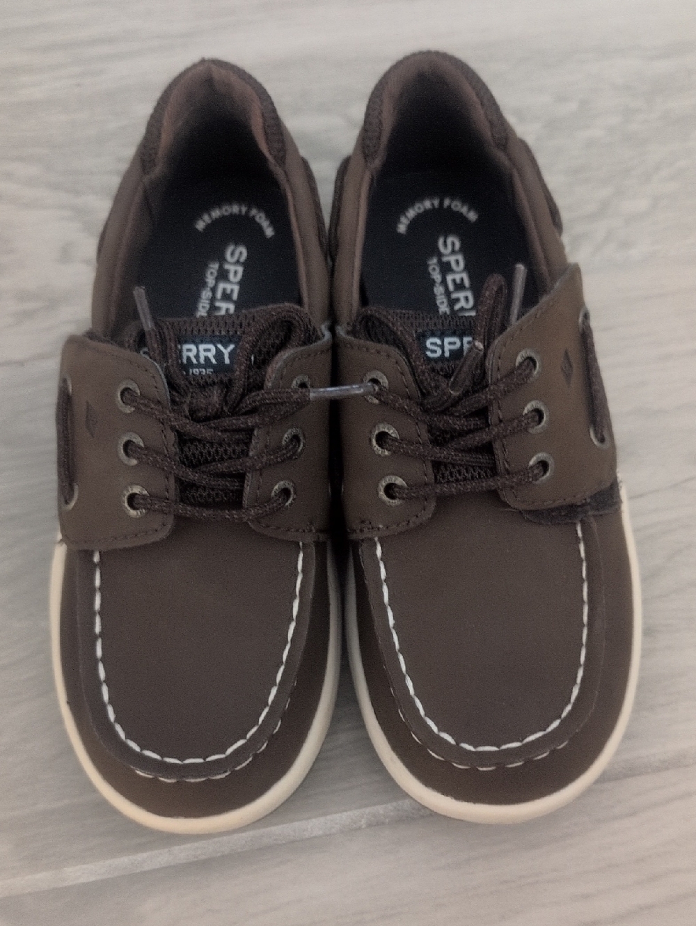 Sperry Kids Brown Lace-Up Boat Sneakers